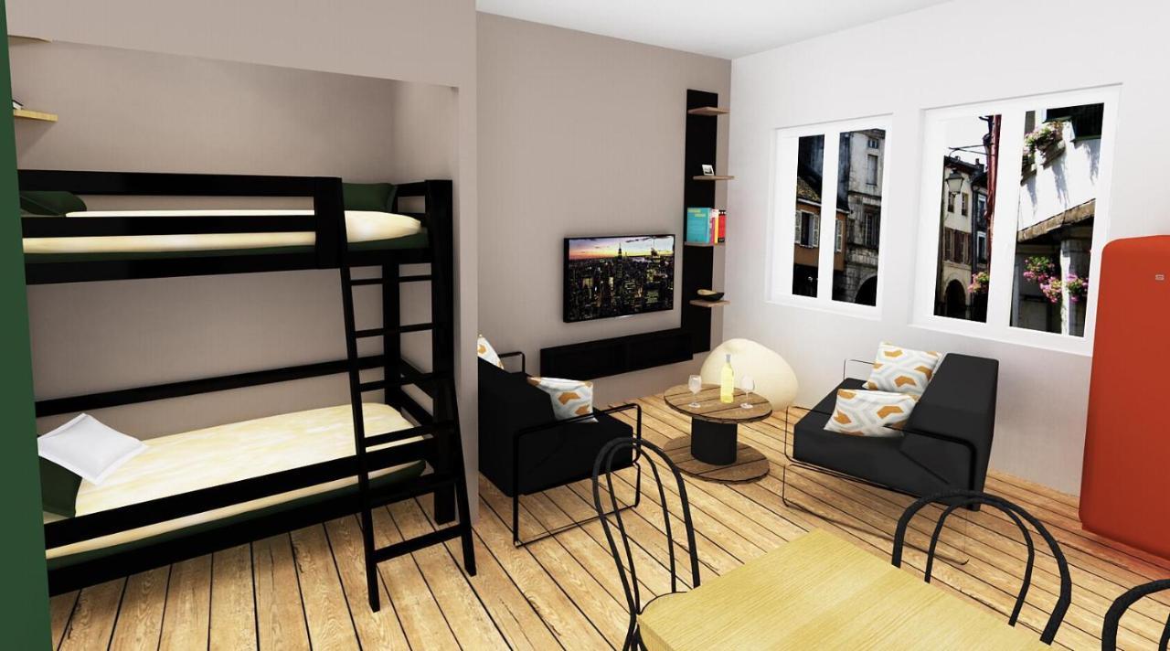 Louhans Les Petites Arcades Avec Ses Deux Appartements Cote Arcades Et Cote Cour Exterior foto
